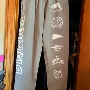 YoungLA Gray Immortal Club Joggers
